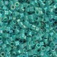 Miyuki delica Beads 11/0 - Turquoise green lined crystal ab DB-79